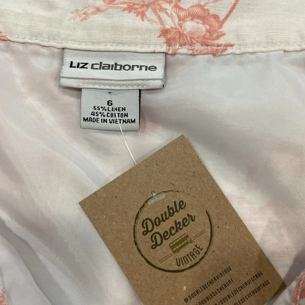 NWT Liz Claiborne Orange Pink A-Line Knee-Length Skirt - Picture 2 of 6